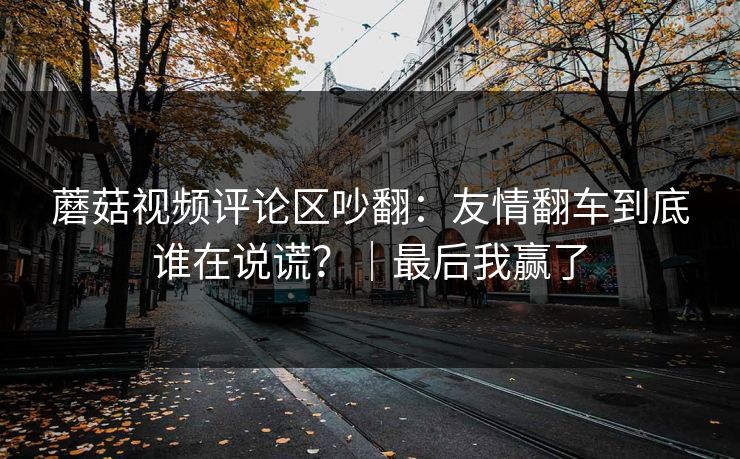 蘑菇视频评论区吵翻：友情翻车到底谁在说谎？｜最后我赢了
